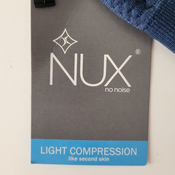 $70 NEW NUX LIGHT COMPRESSION PADS NAVY BLUE YOGA ATHLETIC SPORTS BRA SMALL NWT - Picture 9 of 9